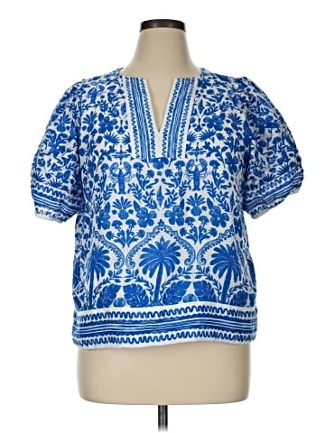 Crown & Ivy Short Sleeve Blouse (view 1)