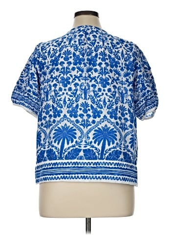 Crown & Ivy Short Sleeve Blouse (view 2)