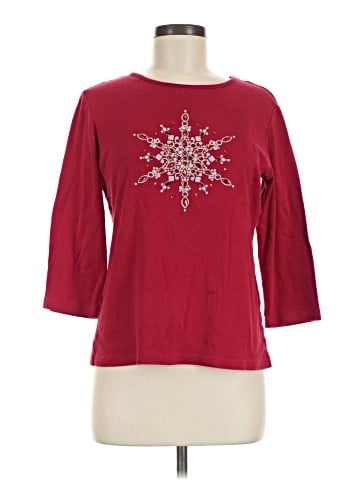 Karen Scott 3/4 Sleeve Top (view 1)