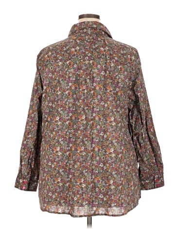 Catherines 3/4 Sleeve Button-Down Shirt (view 2)