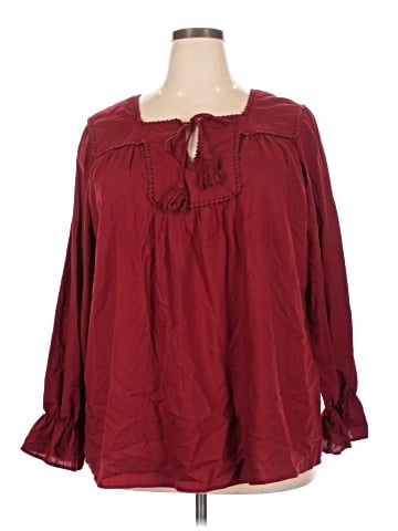 Cacique Long Sleeve Blouse (view 1)