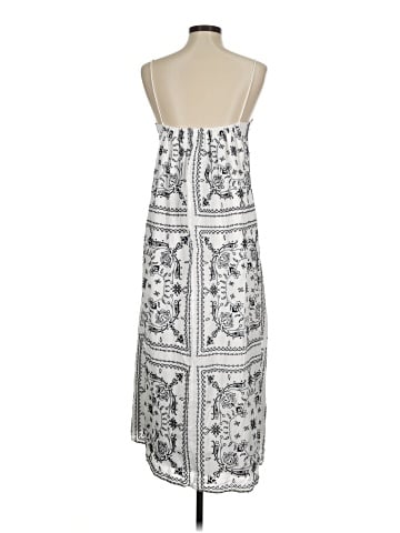 Madewell Embroidered Deep V-Neck Midi Dress in Bandana (view 2)