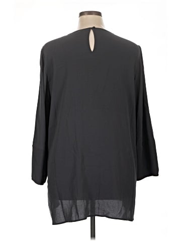 Eileen Fisher Long Sleeve Silk Top (view 2)