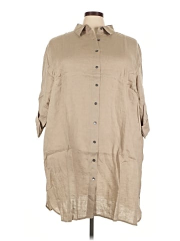 J.Jill 3/4 Sleeve Button-Down Shirt (view 1)