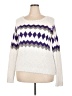 Unbranded Chevron-herringbone White Pullover Sweater Size XXL - photo 1