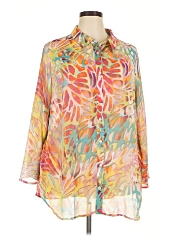 Roaman's 3/4 Sleeve Blouse (view 1)