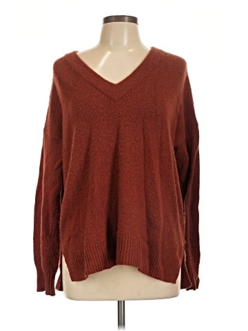 Madewell Bartlett V-Neck Pullover Sweater in Coziest Yarn (view 1)
