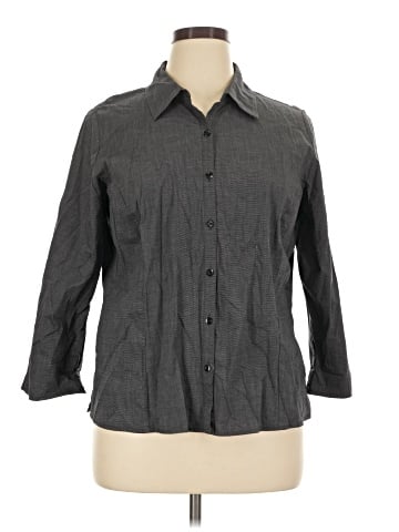 Croft & Barrow 3/4 Sleeve Button-Down Shirt (view 1)