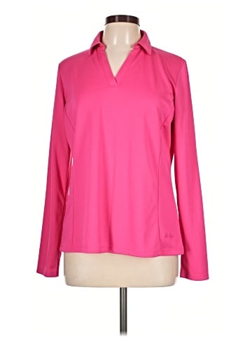 Lady Hagen Long Sleeve Polo (view 1)