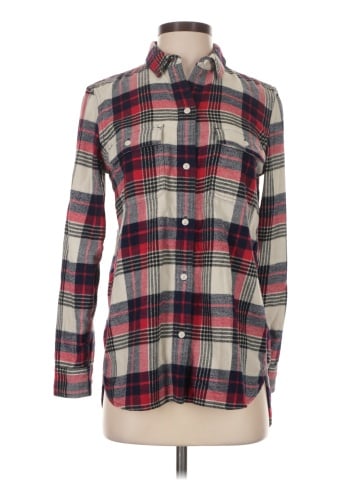 Madewell Flannel Classic Ex-Boyfriend Shirt in Drayton Plaid (view 1)