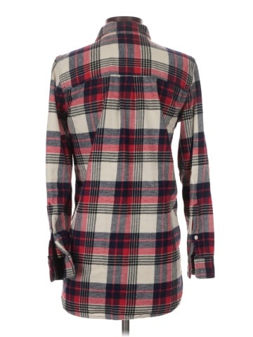 Madewell Flannel Classic Ex-Boyfriend Shirt in Drayton Plaid (view 2)