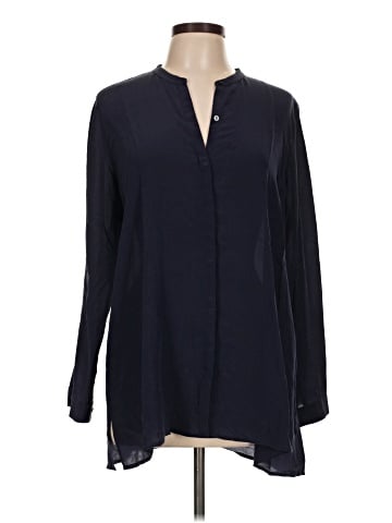 Eileen Fisher Long Sleeve Silk Top (view 1)