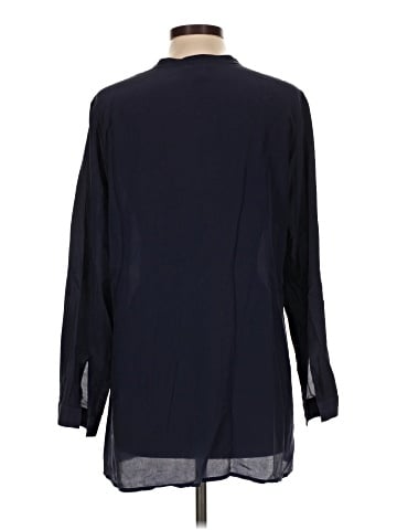 Eileen Fisher Long Sleeve Silk Top (view 2)