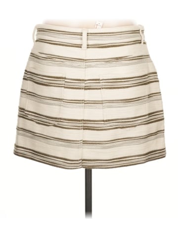 Madewell Mini Skirt in Striped Tweed (view 2)