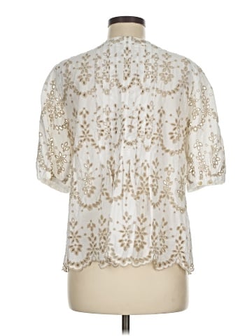 Feathers Short Sleeve Blouse (view 2)