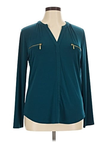 INC International Concepts Long Sleeve Blouse (view 1)