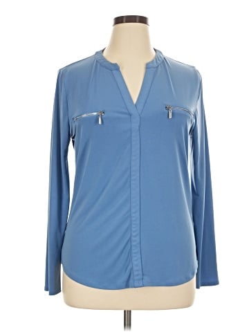 INC International Concepts Long Sleeve Blouse (view 1)