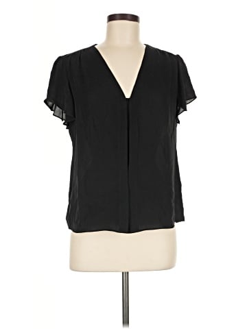 Rebecca Taylor Short Sleeve Silk Top (view 1)