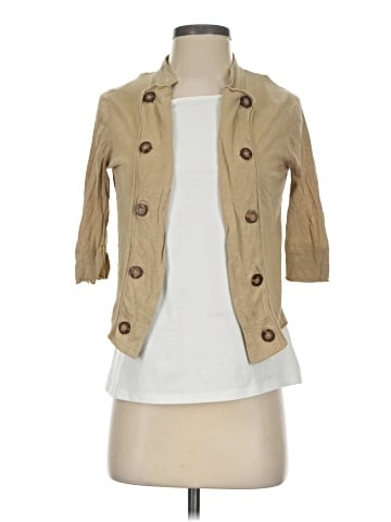 BCBGMAXAZRIA 3/4 Sleeve Silk Top (view 1)
