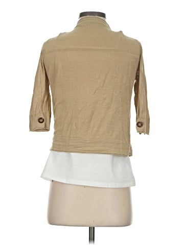 BCBGMAXAZRIA 3/4 Sleeve Silk Top (view 2)