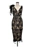 Mac Duggal 100% Polyester Black Cocktail Dress Size 6 - photo 1