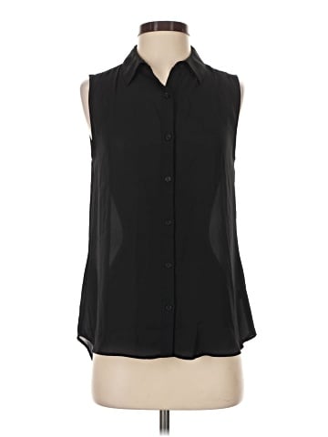 Express Sleeveless Button-Down Shirt (view 1)