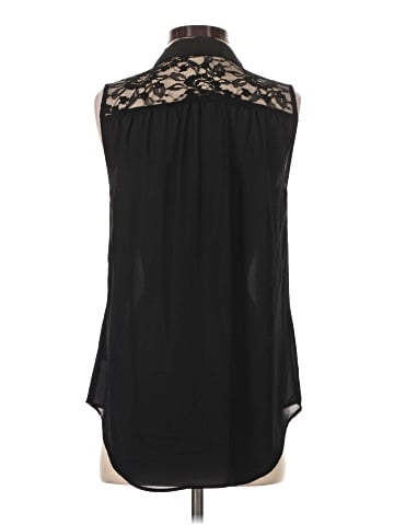 Express Sleeveless Button-Down Shirt (view 2)