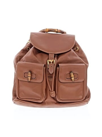 Gucci Vintage Leather Bamboo Backpack  (view 1)
