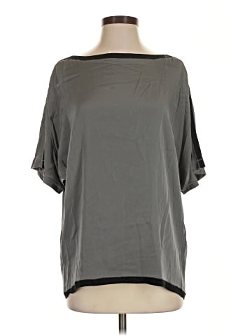Rag & Bone Short Sleeve Silk Top (view 1)