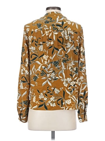 Amour Vert Long Sleeve Silk Top (view 2)