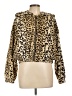 Forever 21 100% Polyester Animal Print Gold Jacket Size L - photo 1