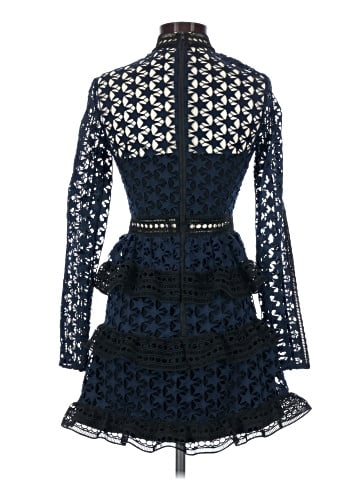 Self-Portrait Star Lace Panelled Dress (view 2)