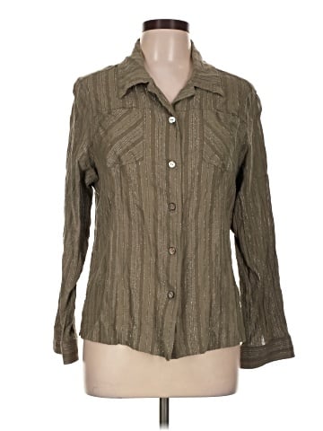 Additions by Chico's 3/4 Sleeve Button-Down Shirt (view 1)