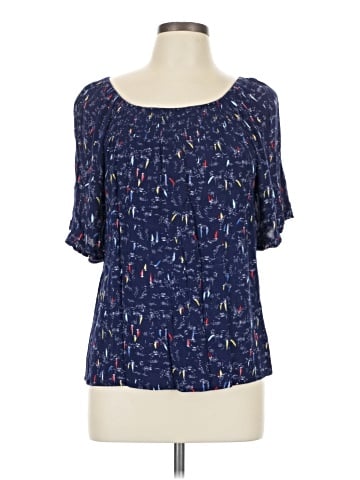 Bobeau Short Sleeve Blouse (view 1)