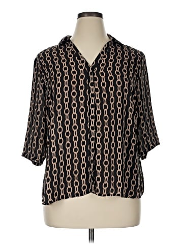 Worthington 3/4 Sleeve Blouse (view 1)