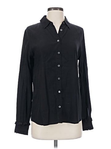 Equipment Long Sleeve Silk Top (view 1)
