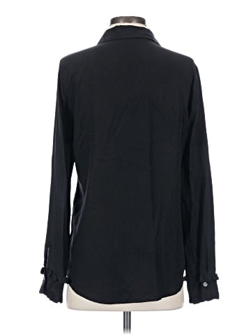 Equipment Long Sleeve Silk Top (view 2)
