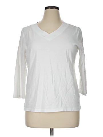 Liz Claiborne 3/4 Sleeve T-Shirt (view 1)