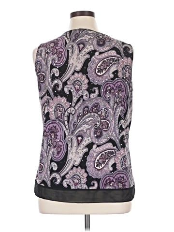 Roz & Ali Sleeveless Blouse (view 2)