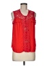 THML 100% Polyester Red Sleeveless Blouse Size M - photo 1