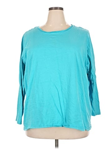 Woman Within 3/4 Sleeve Top (view 1)