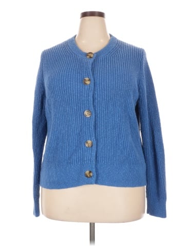 Madewell Plus Textural-Knit Cardigan Sweater (view 1)