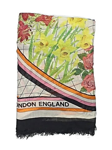Burberry Floral Print Logo Scarf (view 2)