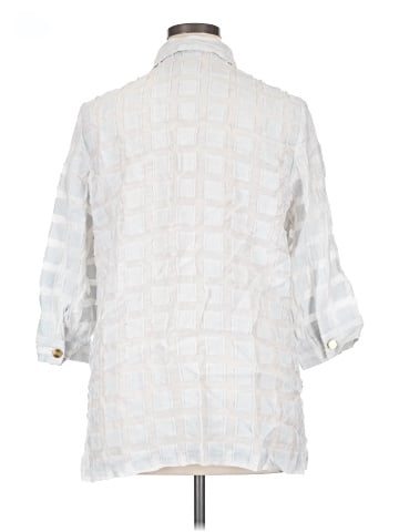 Travelers by Chico's 3/4 Sleeve Button-Down Shirt (view 2)