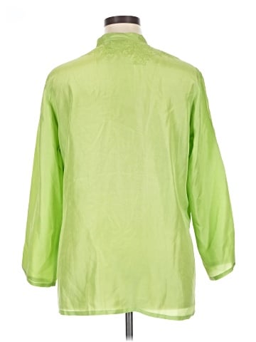 Chico's 3/4 Sleeve Silk Top (view 2)