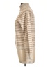 Tahari Stripes Tan Turtleneck Sweater Size L - photo 5