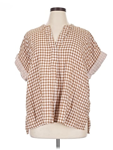 Madewell Plus Double-Faced Lakeline Popover Shirt (view 1)