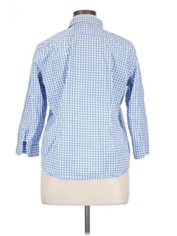 Lauren by Ralph Lauren 3/4 Sleeve Button-Down Shirt (view 2)