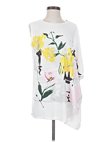 Zara W&B Collection 3/4 Sleeve Blouse (view 1)