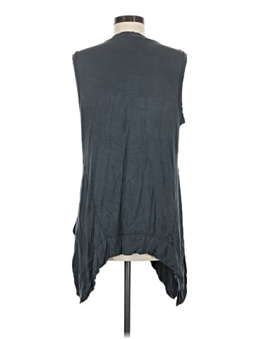 LOGO by Lori Goldstein Sleeveless Button-Down Shirt (view 2)